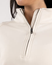 Adjustable Half-Zip Sweatshirt - Vanilla